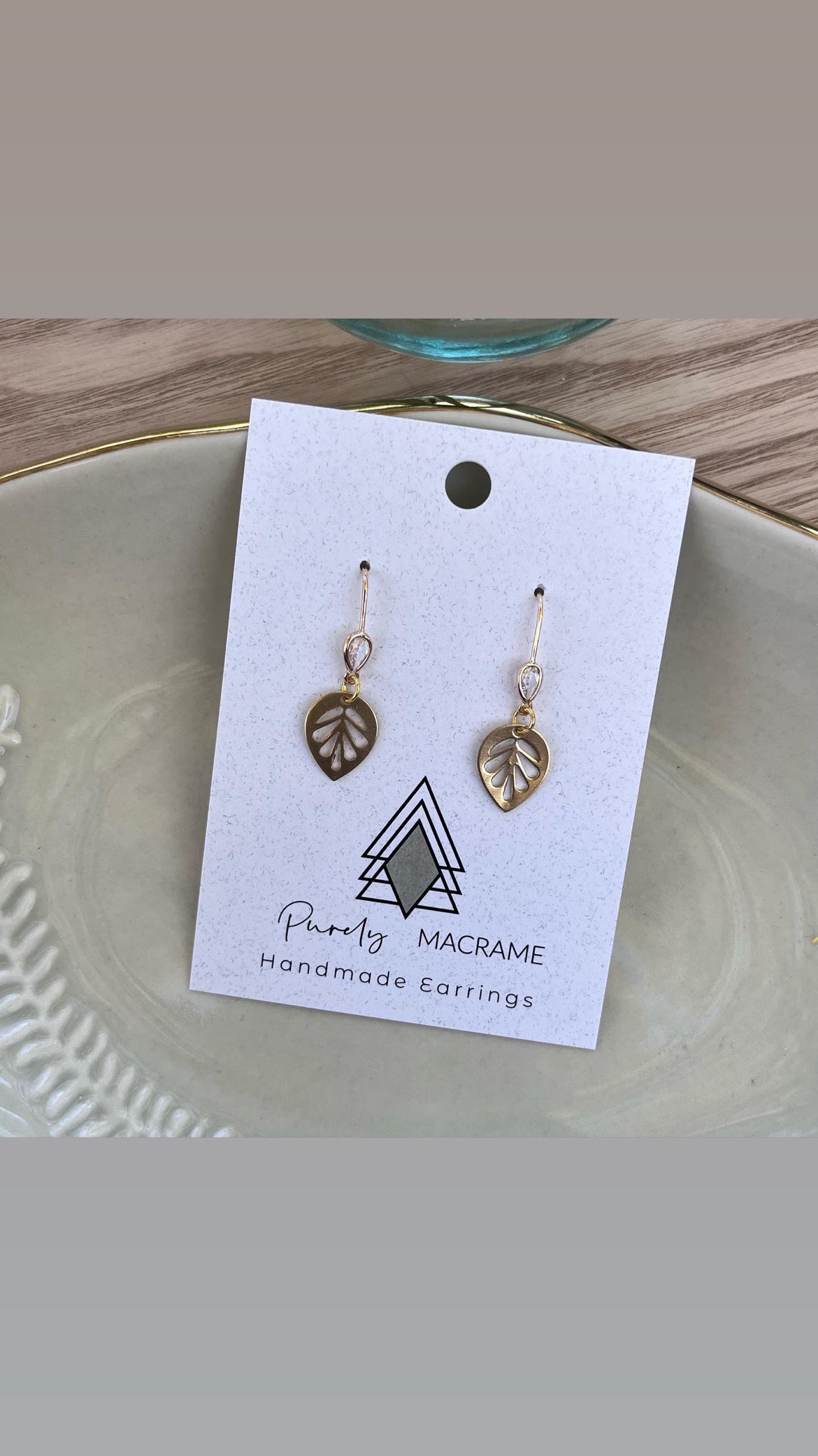 Dangly Leaf Earrings