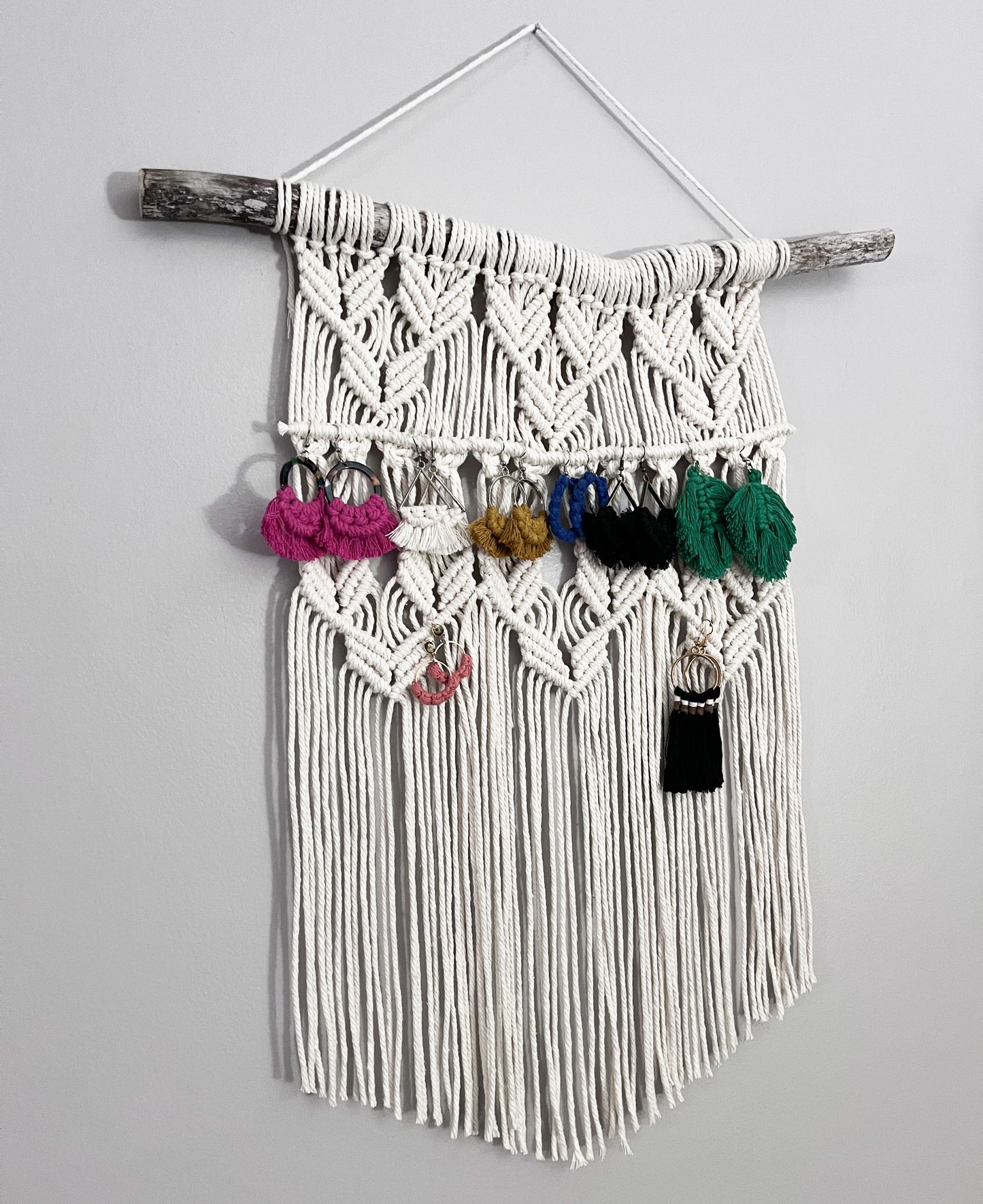 Macrame Earring Holder