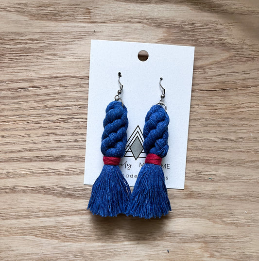 Red & Blue Tassels