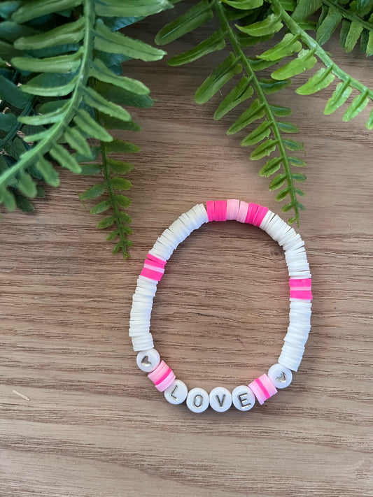 Valentine's Day Heishi Bracelet