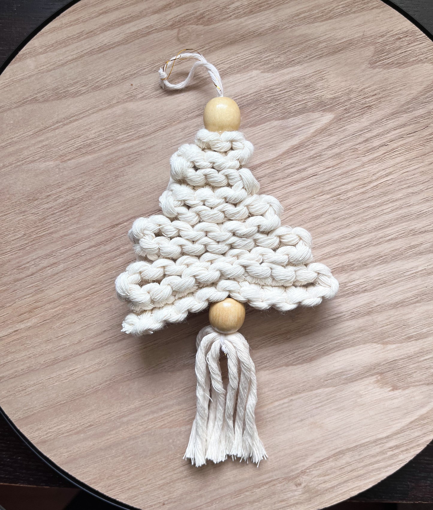 Cream Christmas Ornament