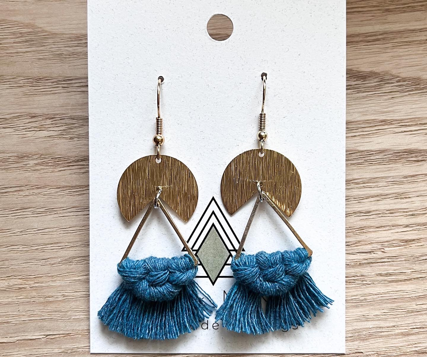 Peacock Dangly Triangles