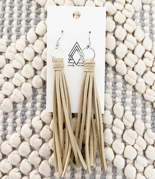 Faux Leather Tassels