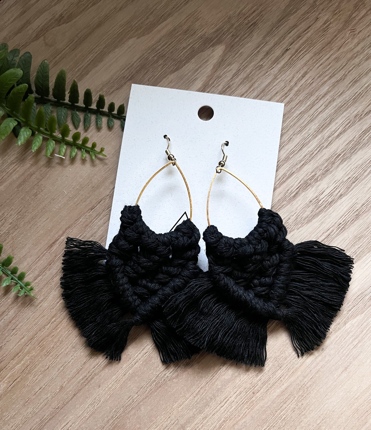 Large Black Teardrops