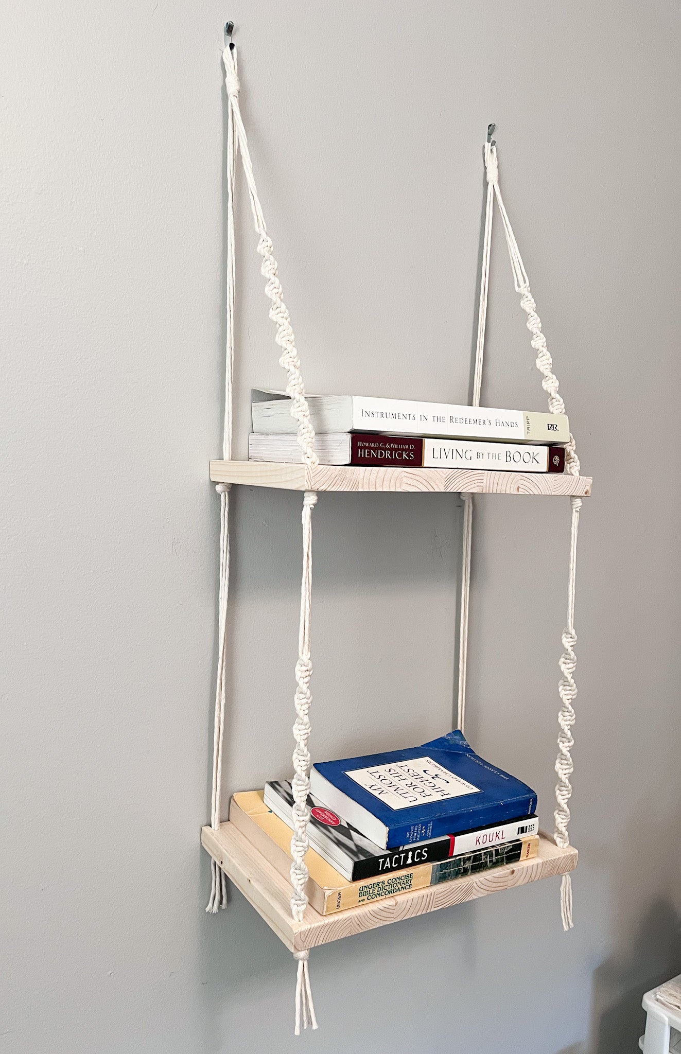 Macrame Double Shelf