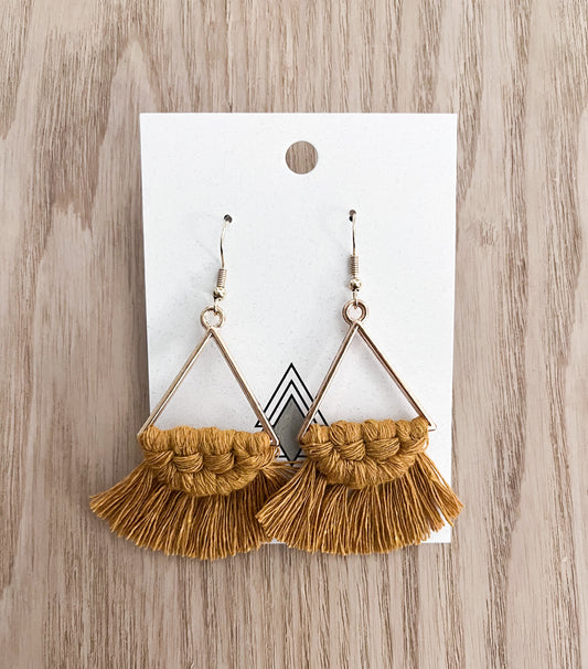Mustard Gold Triangles