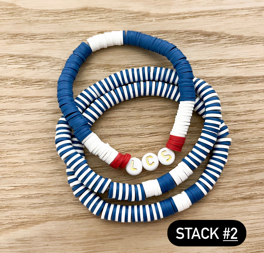 School Bracelet Stack