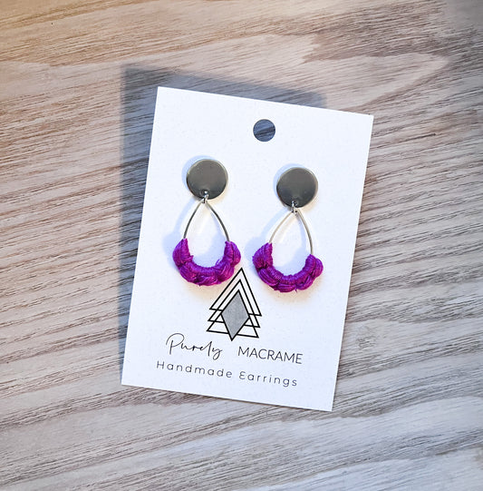Winter Fuchsia Studs