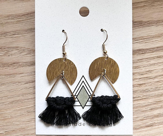 Black Dangly Triangles