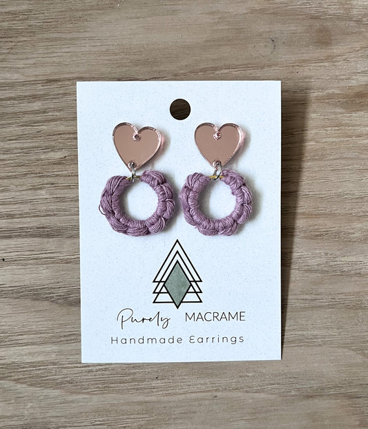 Rose Gold Hearts & Lavender