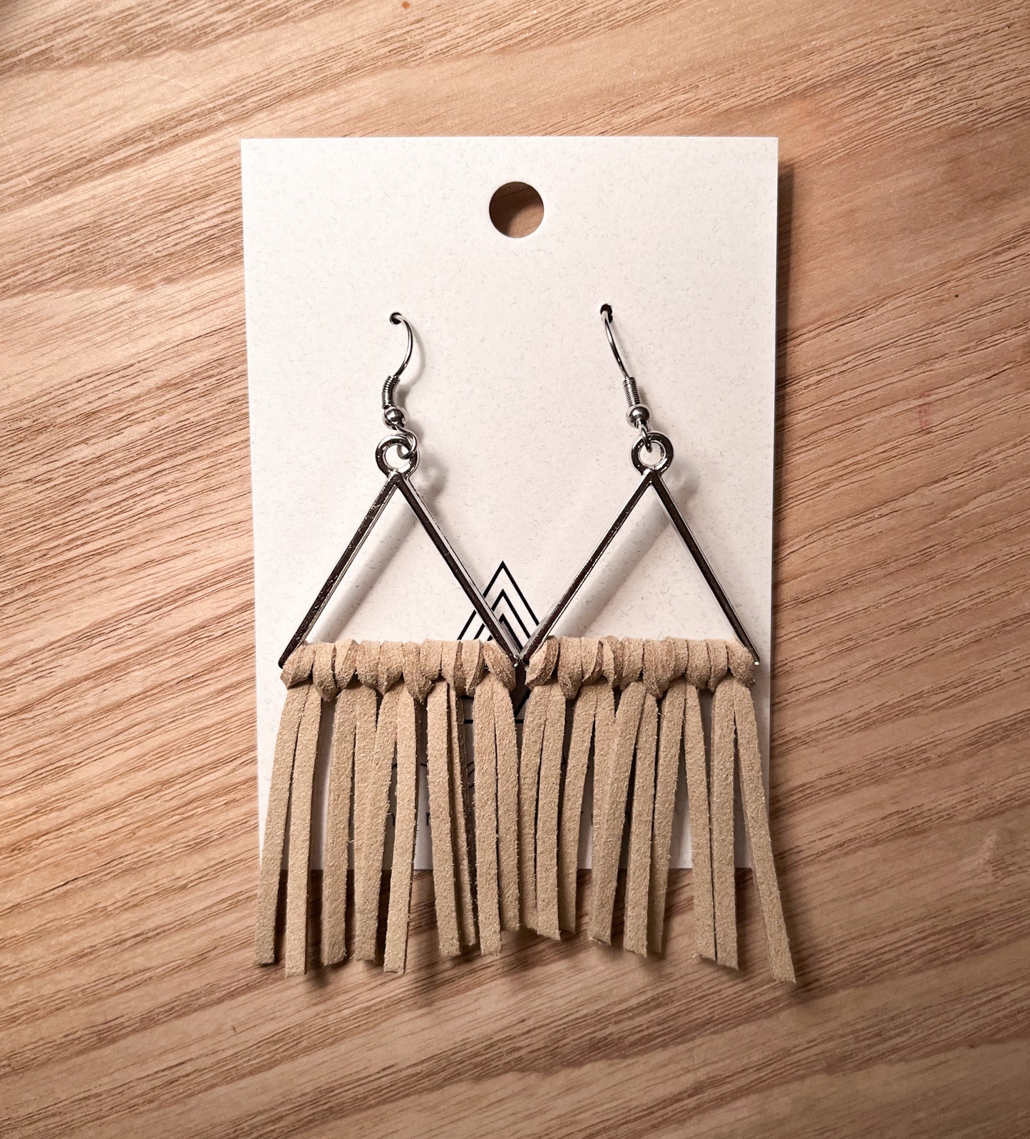 Faux Leather Triangles