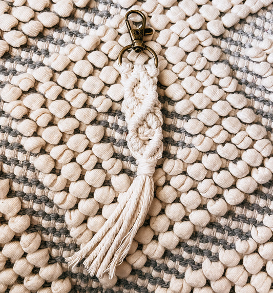 Cream Keychain