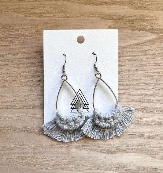 Winter Gray Teardrops
