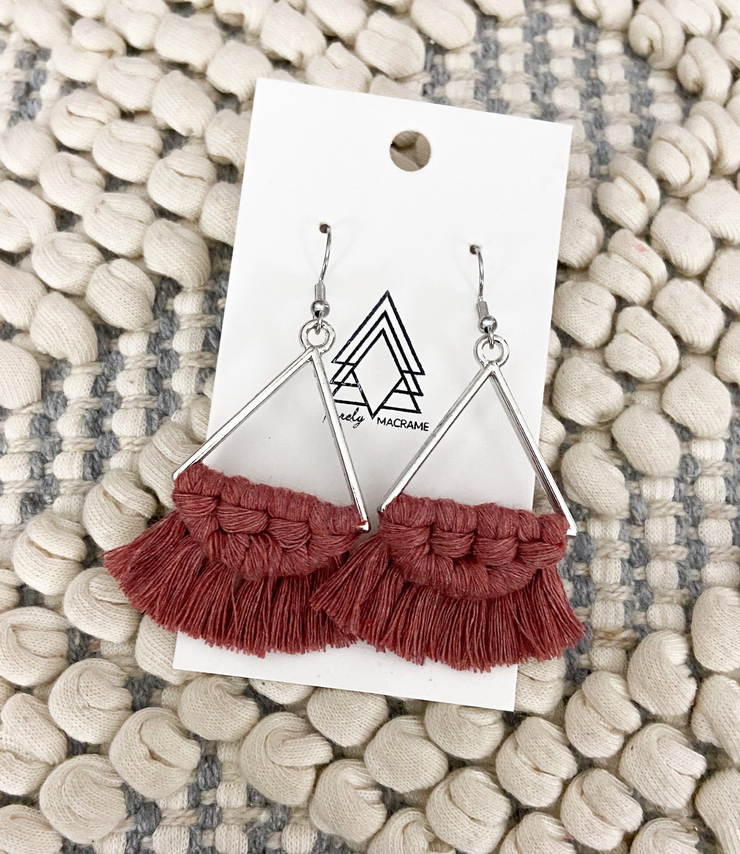 Terracotta Silver Triangles