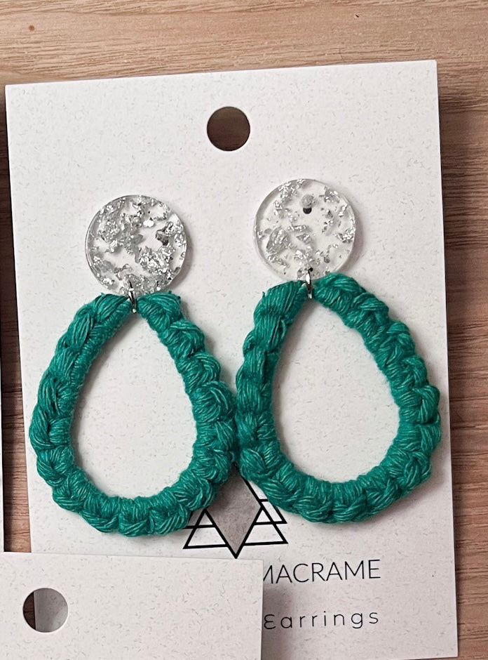 Winter Green Teardrop Gems