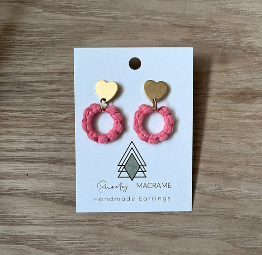 Gold Hearts & Coral