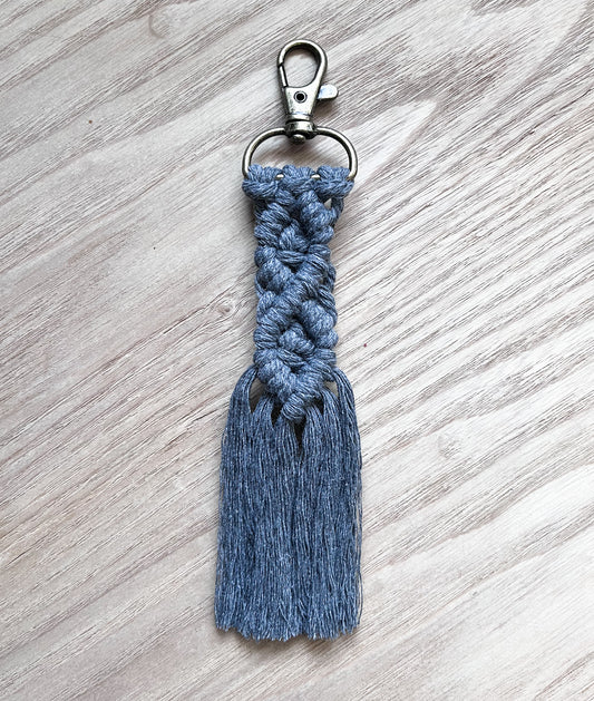 Faded Indigo Keychain